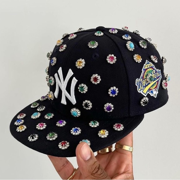 Rhinestone Fitted Hats